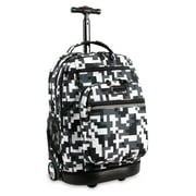 JWORLD J World Unisex Sundance 20" Rolling Backpack with Laptop Sleeve for School and Travel, Camo