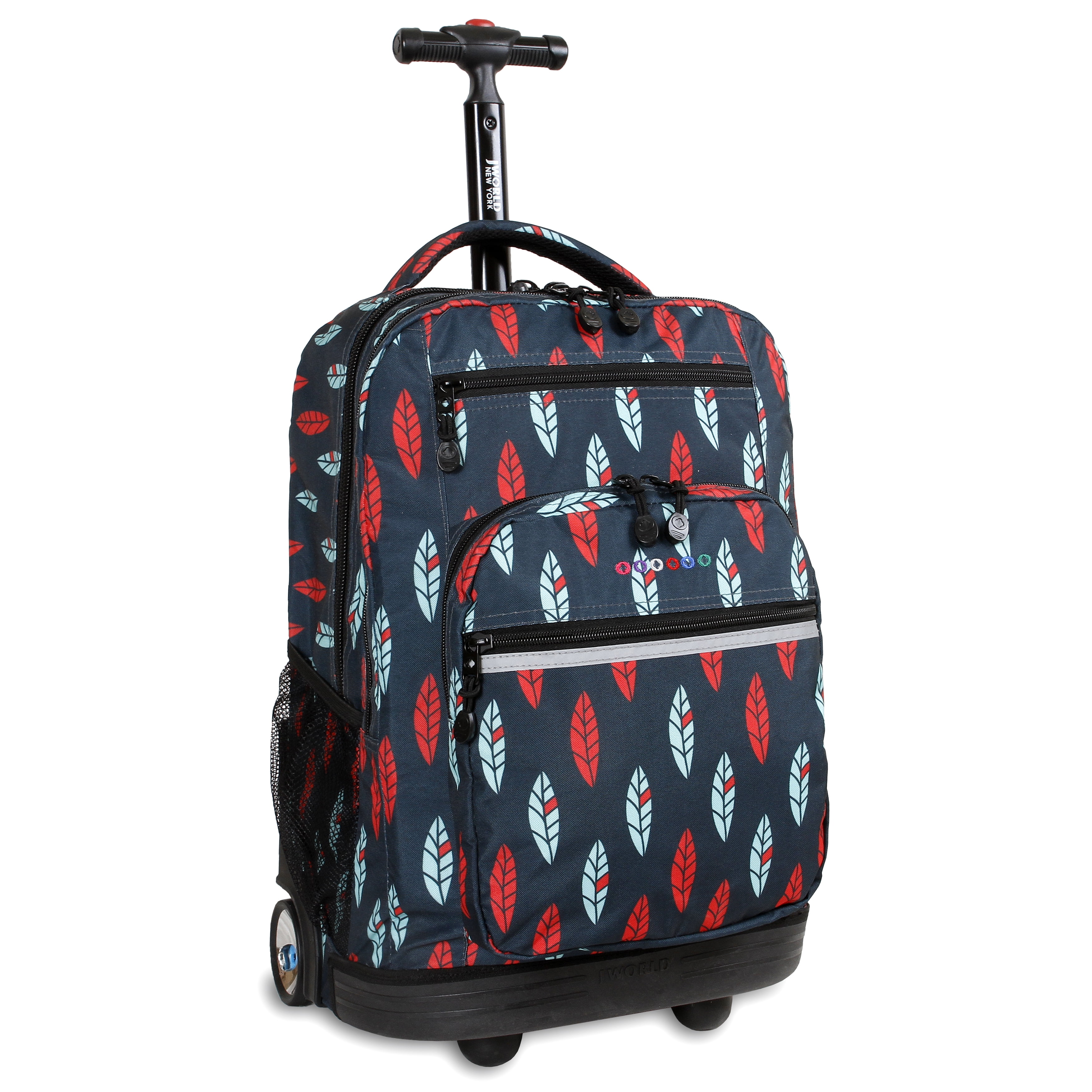 J World New York Sundance Rolling Backpack Roller Bookbag, Quantum, 20 X 13 X 9 (H X W X D)並行輸入 J World Unisex Sundance 20\" Rolling Backpack with Laptop Sleeve