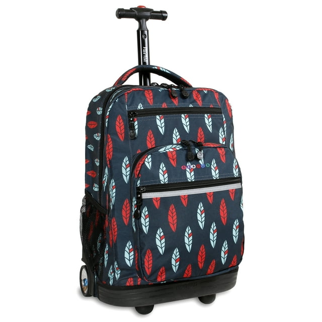 J World Unisex Sundance 20" Rolling Backpack with Laptop Sleeve for