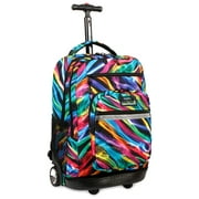 J World Unisex Sundance 20" Rolling Backpack with Laptop Sleeve for School and Travel, Quantum