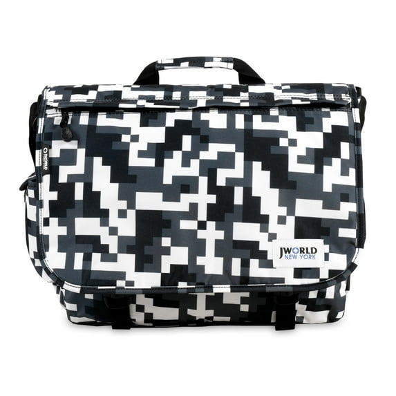 J World Unisex Thomas 16" Messenger Bag With Laptop Sleeve for School and Travel, Camo