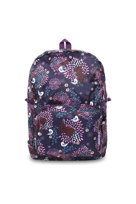 J World Buena 15" Women'S Light Weight Foldable Backpack For Travel, Baby Birdy