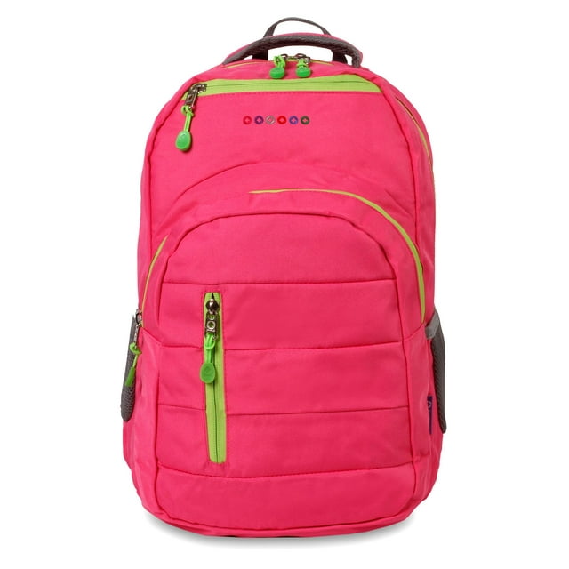 J World Womens Carment 16" Laptop Backpack, Pink