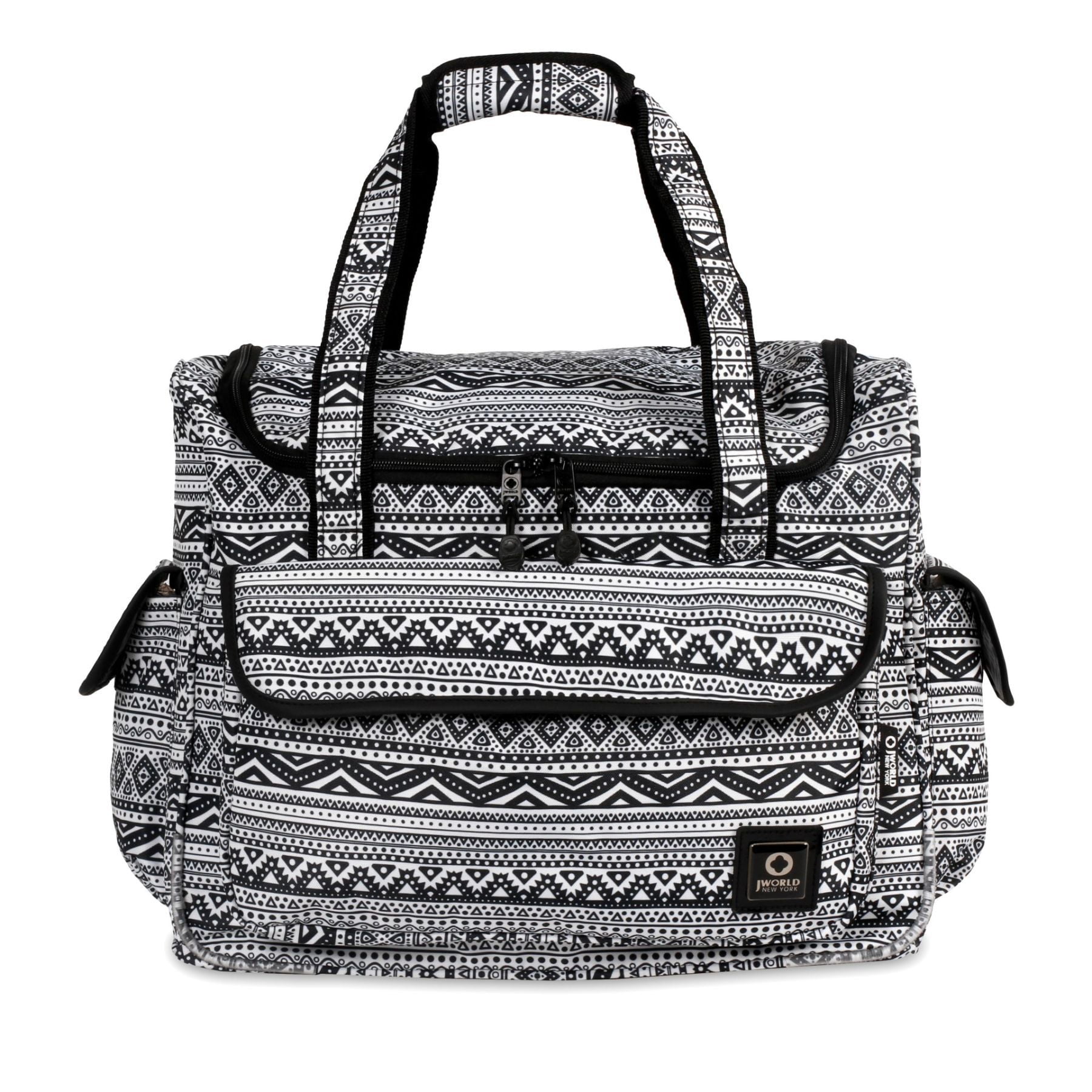 J World Womens Donna Rolling Carry on Tote with Laptop Sleeve for Travel and Work Tribal Walmart