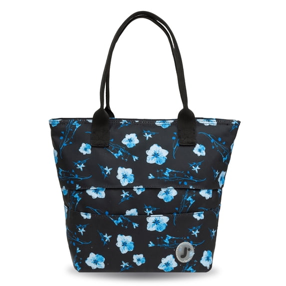 J World Womens Lola Insulated Lunch Tote Bag for School and Work, Night Bloom
