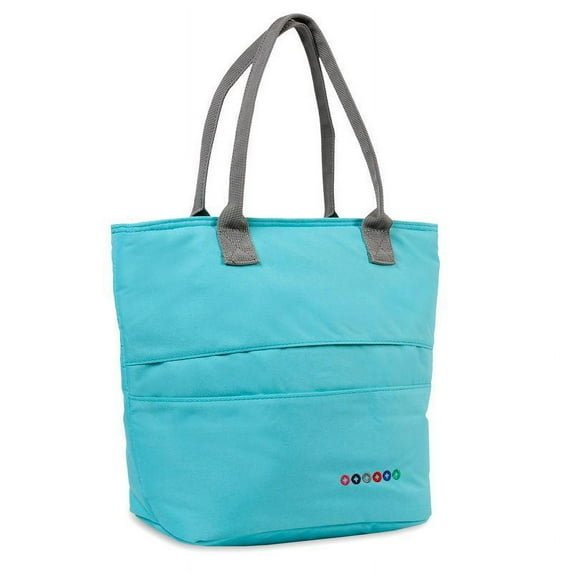 J World Womens Lola Insulated Lunch Tote Bag for School and Work, Seafoam
