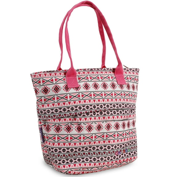 J World Womens Lola Insulated Lunch Tote Bag for School and Work, Skandi Pink