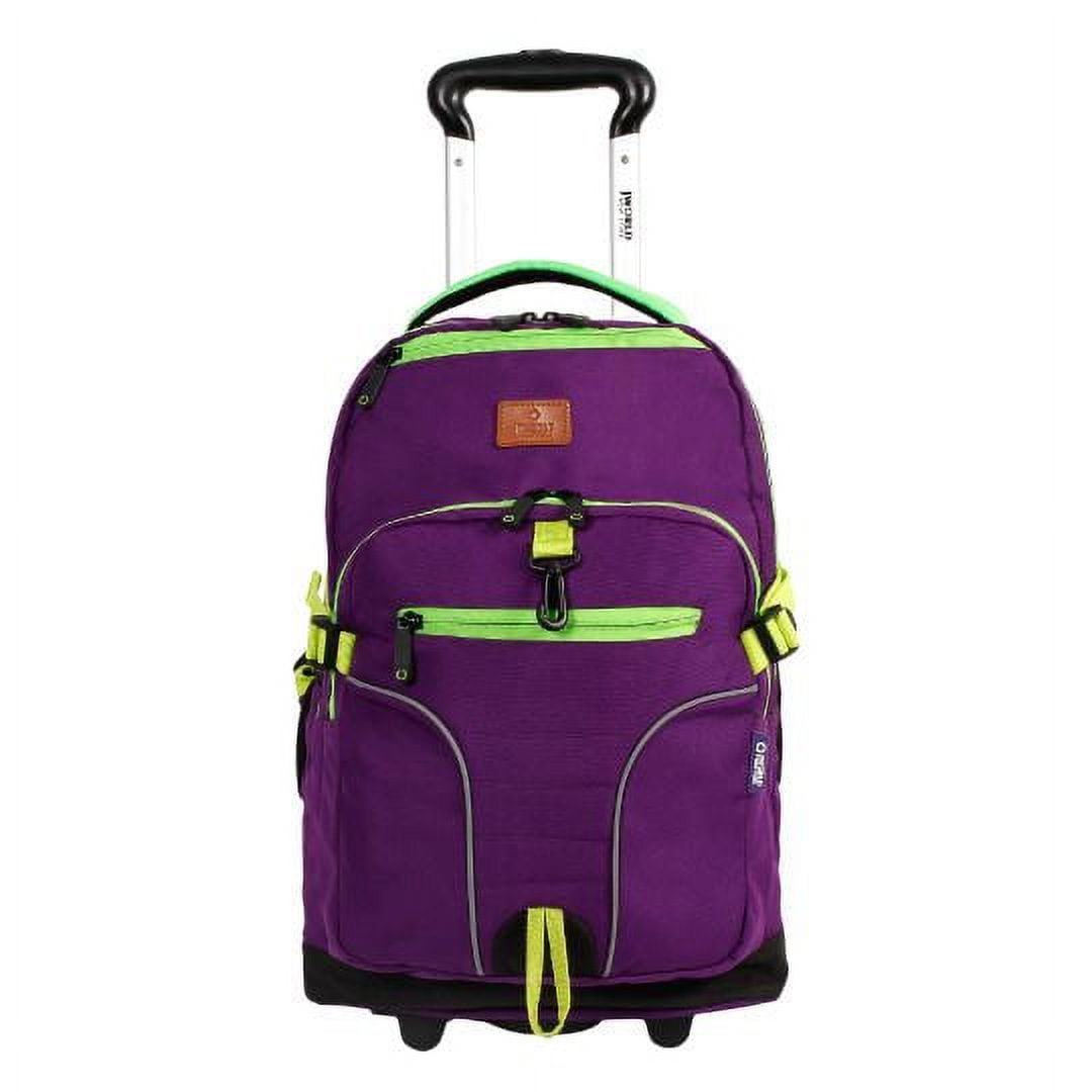Women rolling sales book bag