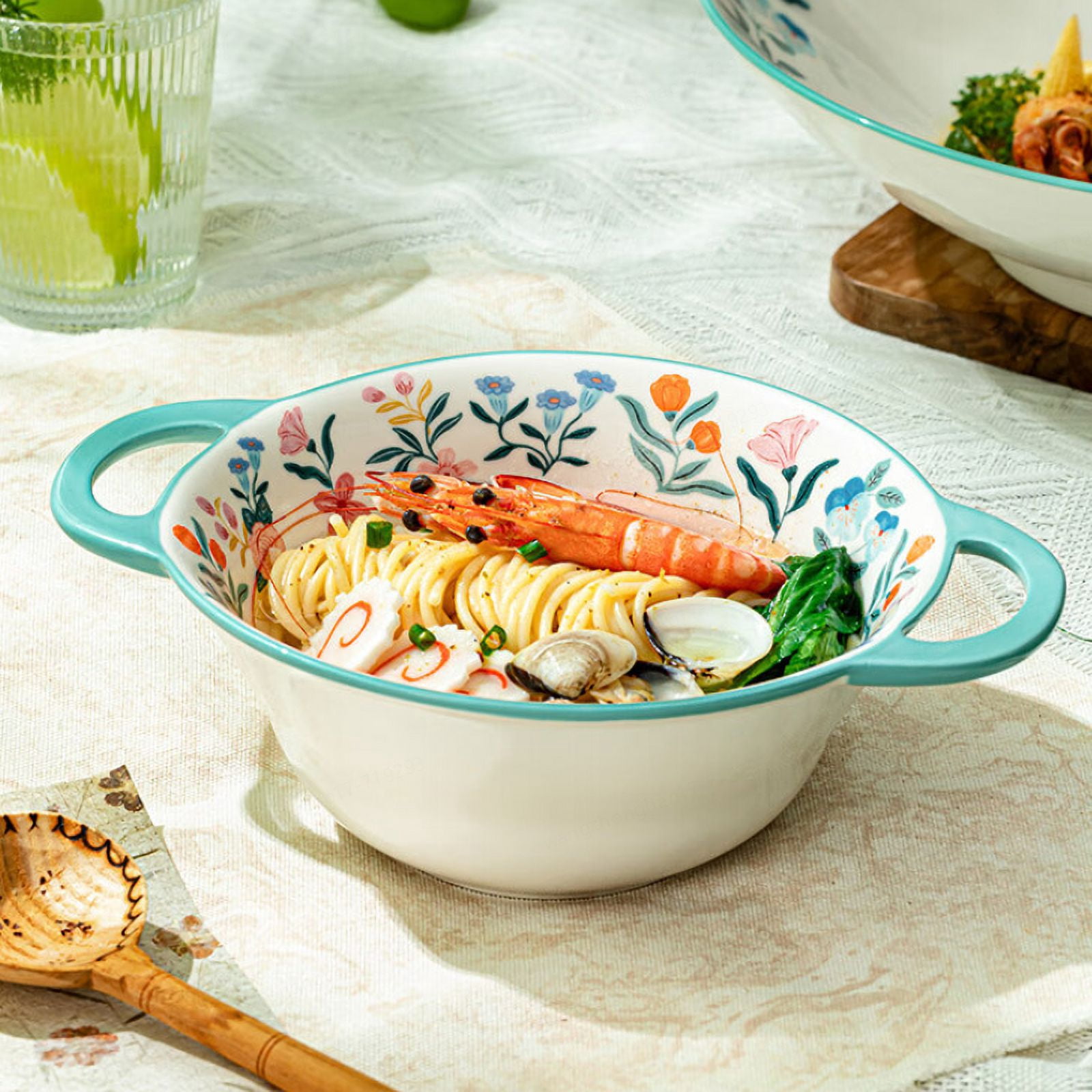 J.ZAO Ceramic Dessert Bowl Snack Bowl Bird's Nest Bowl Rice Bowl Salad