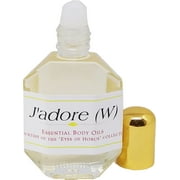 J'adore - Type For Women Perfume Body Oil Fragrance [Roll-On - Clear Glass - Light Gold - 1/2 oz.]