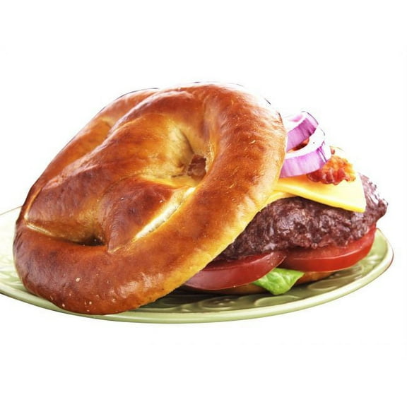 J and J Snack Roll Gourmet Giant Sliced Pretzel - 80 per case.