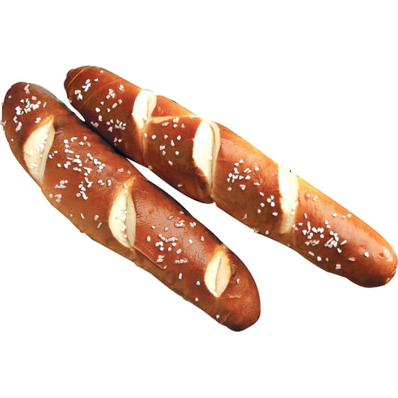J and J Snack Special Print Bavarian Pretzel Stick, 2.4 Ounce 72 per case.
