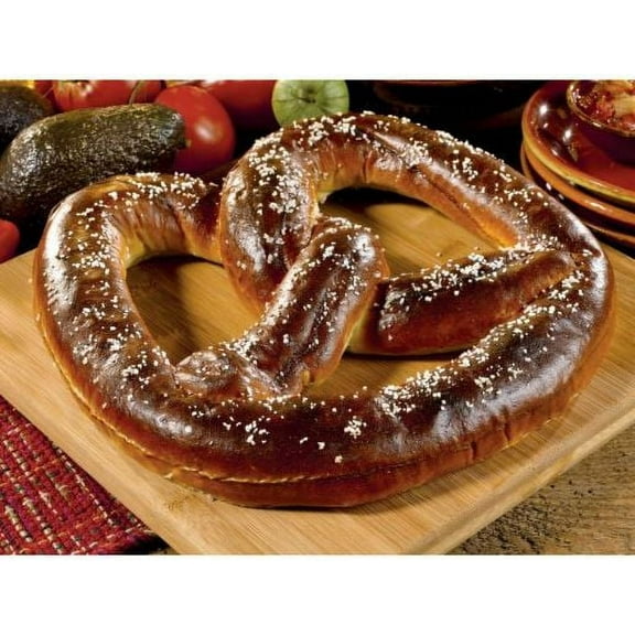 J and J SnackSuperPretzel Bavarian Sourdough Soft Pretzel - 40 per case.