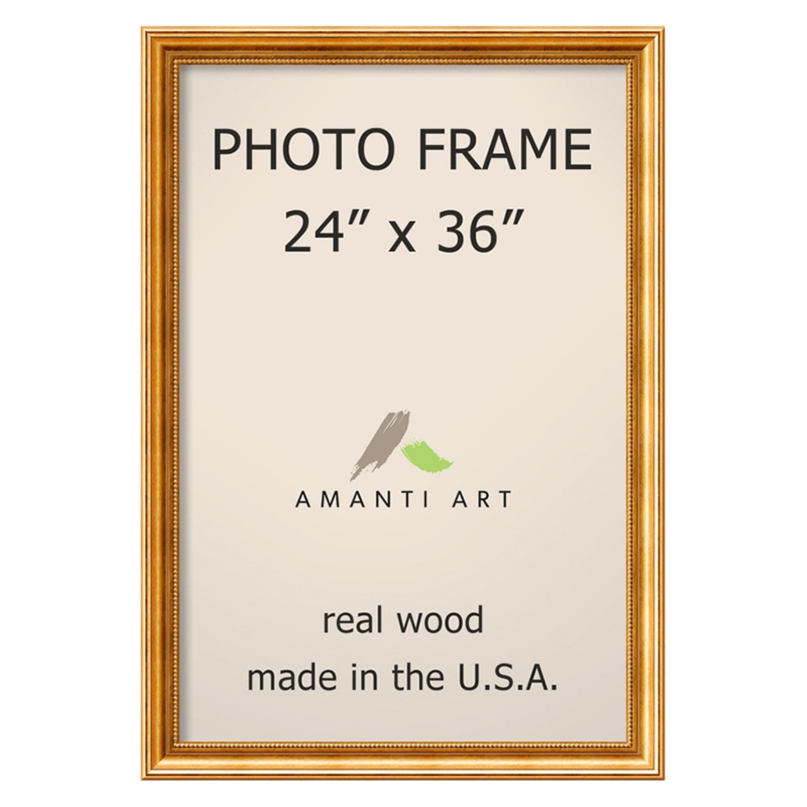 Townhouse Gold Leaf Finish Wood Picture Frame