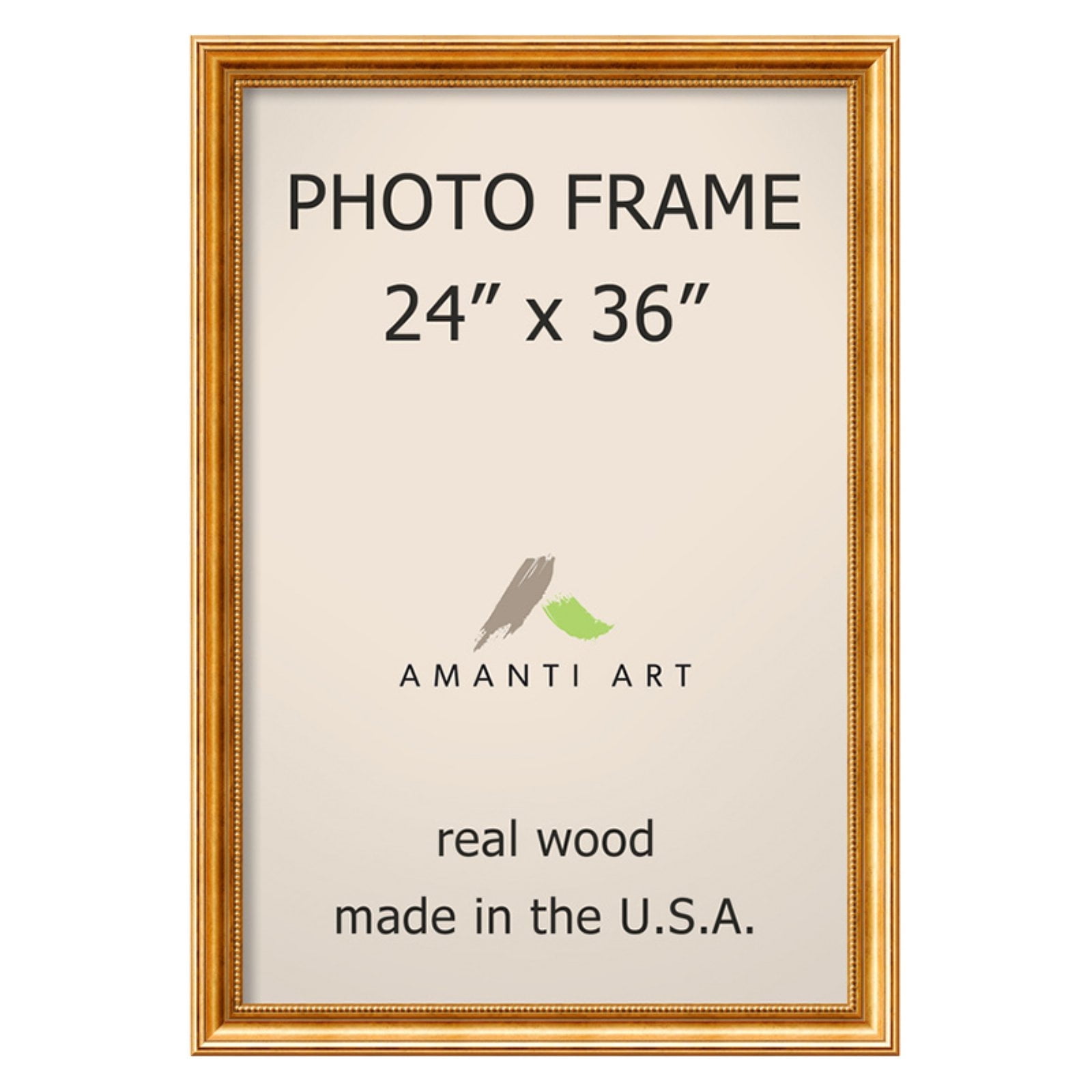 Townhouse Gold Leaf Finish Wood Picture Frame