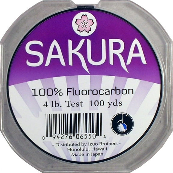 J-Line 4 lb Fluorocarbon Fishing Line, 100 yd