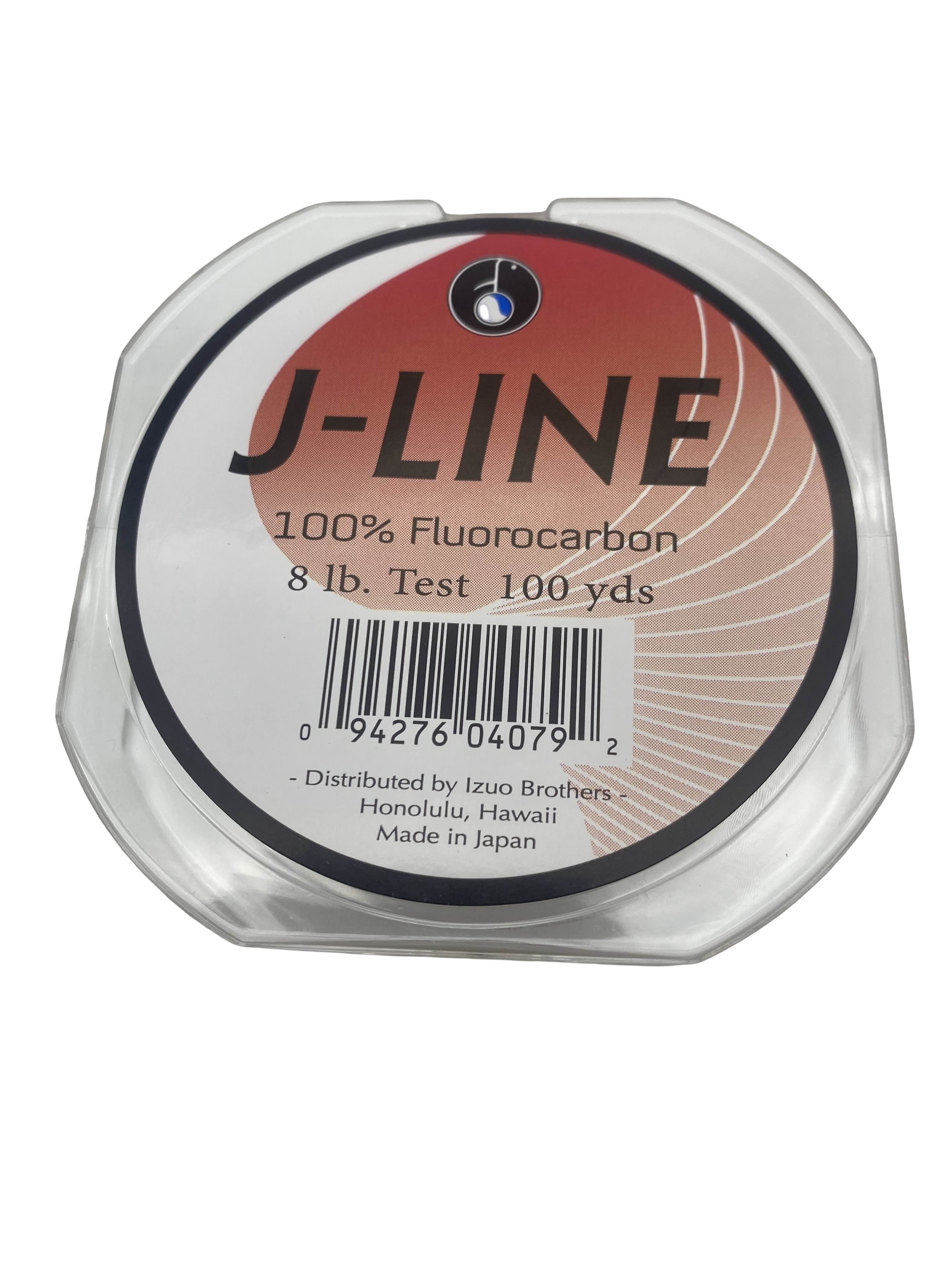J-Line 8lb Fluorocarbon Fishing Line, 100 yd