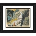 thumbnail image 1 of Ján Novák 18x15 Black Ornate Wood Framed Double Matted Museum Art Print Titled - Family in the Mountains, 1 of 5