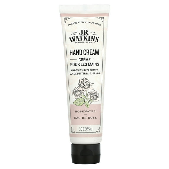 J.r. Watkins Rosewater Hand Cream 95g/3.4oz