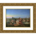 thumbnail image 1 of Jørgen Sonne 18x15 Gold Ornate Wood Frame and Double Matted Museum Art Print Titled - St. Hansnat. the Sick Are Asleep at the Helenegraven Near Tisvilde (1847), 1 of 4