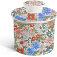 thumbnail image 1 of J.west Ceramic Butter Dish, Floral Bell Shaped, French Butter Keeper, 1 Count, 1 of 4