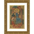 thumbnail image 1 of Józef Mehoffer 12x18 Gold Ornate Wood Frame and Double Matted Museum Art Print Titled - Presentation of the Virgin Mary in the Temple (1891), 1 of 4