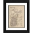 thumbnail image 1 of Józef Simmler 11x14 Black Ornate Wood Framed Double Matted Museum Art Print Titled: Composition Sketch to the Painting ‘Martyrdom of St Matthias’ (1866-1867), 1 of 5