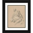 thumbnail image 1 of Józef Simmler 12x14 Black Ornate Wood Framed Double Matted Museum Art Print Titled: Study of Jacob's Robes for the Painting ‘The Immaculate Conception of the Blessed Virgin Mary’ (1864), 1 of 5