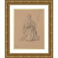thumbnail image 1 of Józef Simmler 12x14 Gold Ornate Wood Frame and Double Matted Museum Art Print Titled - Study of the Figure of St. Matthias to the Painting ‘Martyrdom of St. Matthias’ (1866-1867), 1 of 4