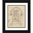 thumbnail image 1 of Józef Simmler 15x18 Black Ornate Wood Framed Double Matted Museum Art Print Titled - Interior of the Gothic Hall (1861-1867), 1 of 5