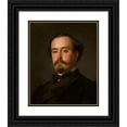 thumbnail image 1 of Józef Simmler 15x18 Black Ornate Wood Framed Double Matted Museum Art Print Titled - Portrait of Juliusz Kossak (After 1862), 1 of 5