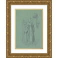 thumbnail image 1 of Józef Simmler 18x24 Gold Ornate Framed and Double Matted Museum Art Print Titled - Study of the Figure of King Sigismund for the Painting ‘The Upbringing of Sigismund Augustus’ (1861), 1 of 4