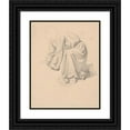 thumbnail image 1 of Józef Simmler 20x24 Black Ornate Framed Double Matted Museum Art Print Titled: Study of Robes of Joseph of Arimathea to the Painting ‘Entombment’ (1850), 1 of 5