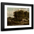 thumbnail image 1 of Józef Szermentowski 17x15 Black Modern Framed Museum Art Print Titled - Oak Forest (1861), 1 of 5
