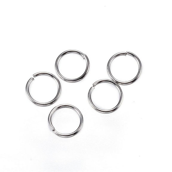 J071 - 500 pcs 304 Stainless Steel Open Jump Rings 5mm - 22 Gauge (0.6mm Thick) - High Quality - Tarnish Resistant!