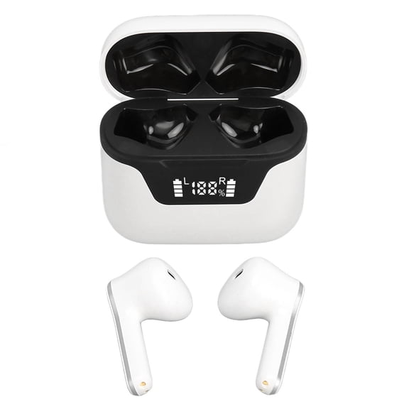J101 Wireless Language Translator Earbuds, Bluetooth 5.1 Smart Voice Translation Headphones, White