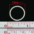 thumbnail image 1 of J183 - 50 pcs. Silver Plated Twisted Striped Connector Closed Jump Rings - 18mm - 1.3mm Thick, 1 of 3