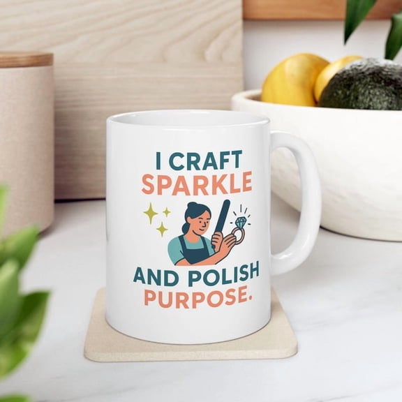 J1ewelry Maker Mug I Craft Sparkle and PoliS1H Purpose