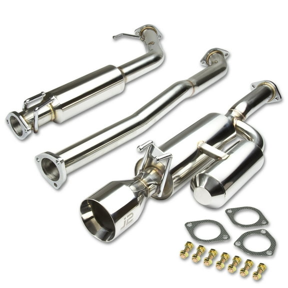 J2 Engineering J2-CBE-034 J2 Engineering 4.5" Muffler Tip Exhaust Catback System For 2007 to 2011 Honda Civic Si Sedan 4DR FA5 08 09 10