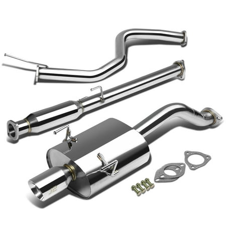 J2 Engineering J2-CBE-OS-052 J2 Engineering 3.5" Muffler Tip Exhaust Catback System For 1992 to 1995 Honda Civic Hatchback 3DR EG6 93 94