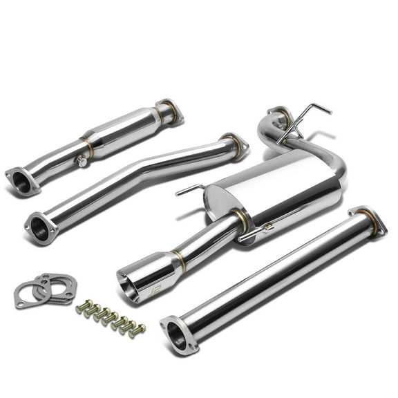 J2 Engineering J2-CBE-OS-058 J2 Engineering For 1993 to 1997 Corolla Stainless Steel Racing Catback Exhaust System - 4A / 7A -FE E100 94 95 96