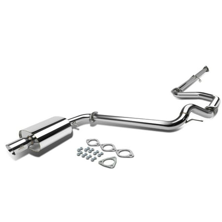 J2 Engineering J2-CBE-OS-076 For 1988 to 1991 J2 Engineering Honda Civic 4 -DR Muffler Tip Stainless Steel Catback Exhaust System