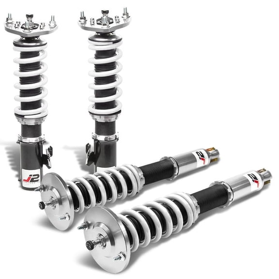 J2 Engineering J2-CO-013-WS J2 Engineering J2-CO-013-WS For 95-98 240SX S14 32-Way Adjustable Coilover Damper Spring (White) 96 97