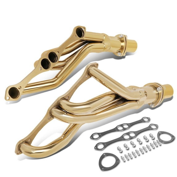 J2 Engineering J2-HD-GOLD-008 J2 For 1964 to 1988 Chevy Chevelle / Impala / Camaro Pontiac Grand Prix SBC Small Block Engines Long Tube Exhaust Header Manifold 80 81 82 83 84 85 86 87
