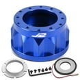 thumbnail image 1 of J2 Engineering J2-HUB-OR18-BL J2 For Mazda 626 Miata Accent Genesis Rondo Optima 2" Blue Aluminum Steering Wheel 6-Hole Hub Adapter, 1 of 5