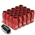 thumbnail image 1 of J2 Engineering LN-T7-002-125-RD J2 Engineering 7075 Aluminum M12 x 1.25 16 Pcs Open End Lug Nut 4 Pcs Lock with Key Red, 1 of 6