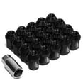thumbnail image 1 of J2 Engineering LN-T7-006-15-BK J2 Engineering 7075 -T6 Forged Aluminum M12X1.5 20Pcs 35mm Height Close -End Lug Nut Set w / Socket Adapter (Black), 1 of 6
