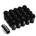 thumbnail image 1 of J2 Engineering LN-T7-008-15-BK J2 Engineering 7075 -T6 Forged Aluminum M12X1.5 20Pcs 44mm Height Open -End Lug Nut Set w / Socket Adapter (Black), 1 of 6