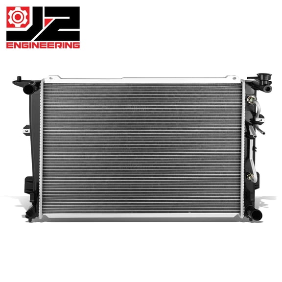 J2 Engineering for 09-12 Genesis 4.6L 5.0L OE Style Aluminum Replacement Radiator DPI 13085