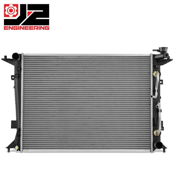 J2 Engineering for 10-12 Genesis Coupe 3.8L OE Style 1 Row 1-3/8" w/ TOC Aluminum Core Radiator